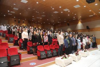2021-2022 Academic Year Apron Wearing Ceremony was held by the Faculty of Health Sciences, Department of Physiotherapy and Rehabilitation with the attendance of our Rector Prof. Dr. Süleyman ÖZDEMİR on April 8, 2022 