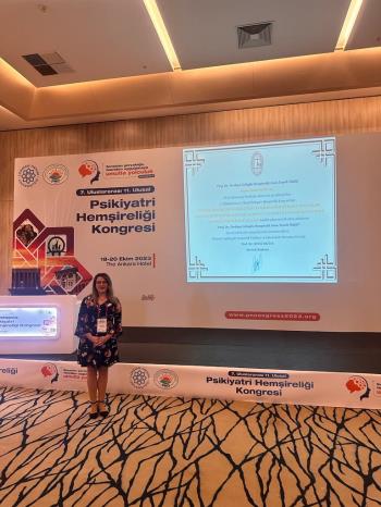 Prof. Dr. Dilek AVCI's master's advisor, Specialist. Both. Nursel GÖKTAŞ won the Incentive Award at the Psychiatric Nursing Congress with her thesis.