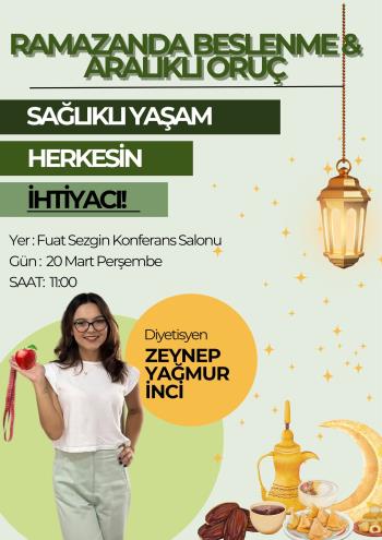 Ramazanda Beslenme ve Aralıklı Oruç Semineri