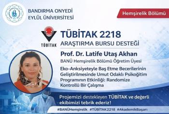 Öğretim Üyemizin Projesi TÜBİTAK Tarafından Desteklenmeye Hak Kazandı