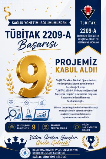 Bölümümüzden TÜBİTAK 2209-A Başarısı